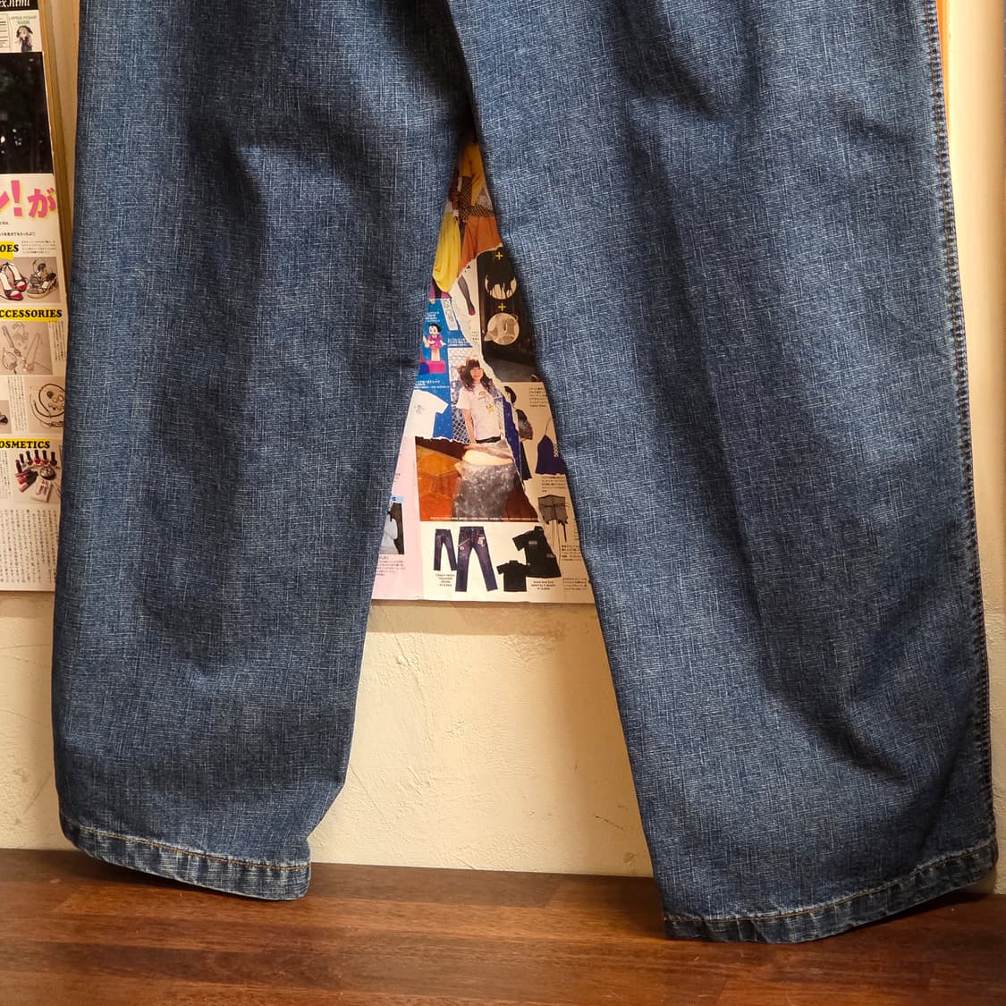 아카데믹 올드스쿨 힙합 패치워크 데님 팬츠 상품이미지9