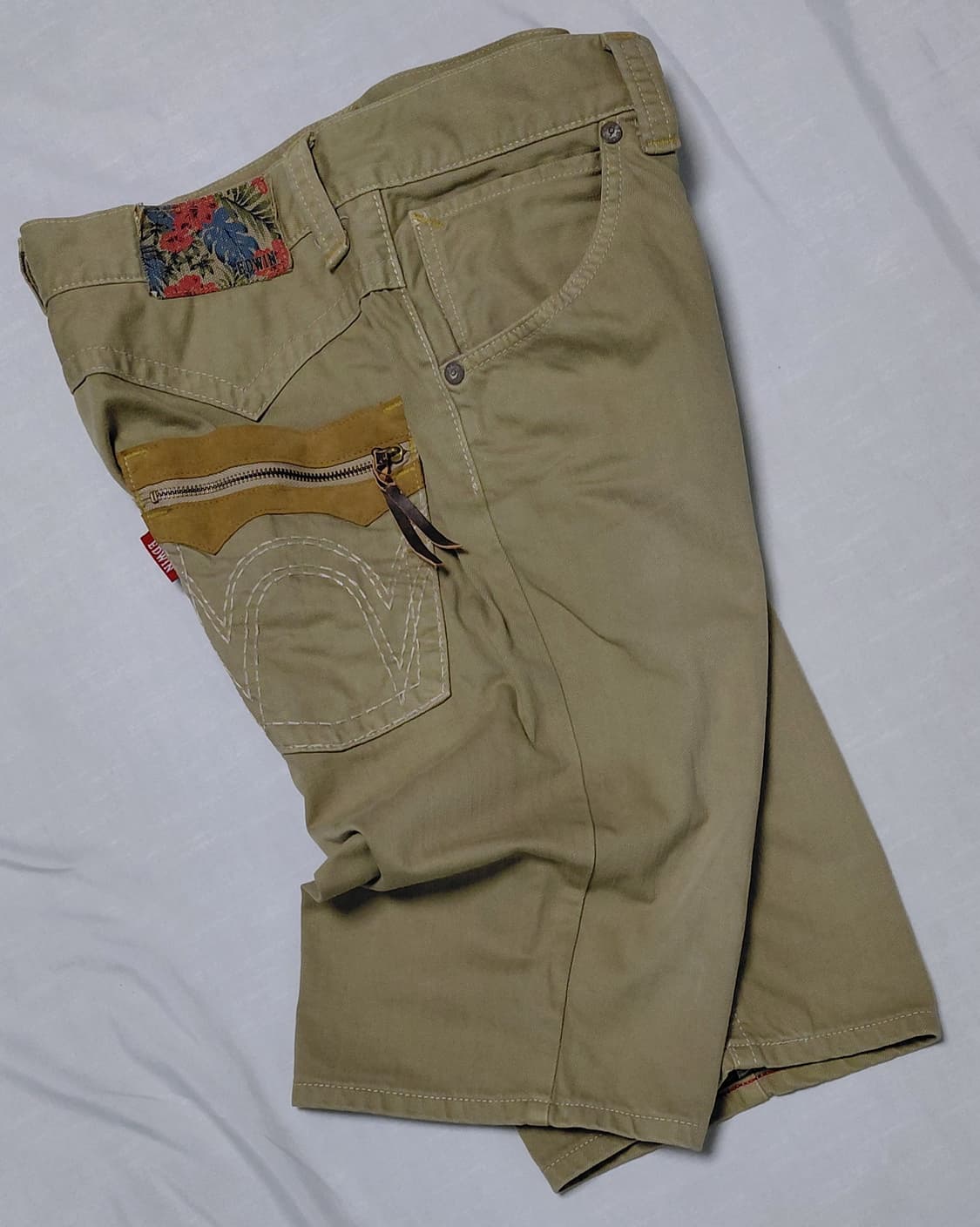 [32] 에드윈(EDWIN) 빈티지 웨스턴 지퍼 디테일 하프 팬츠 상품이미지8