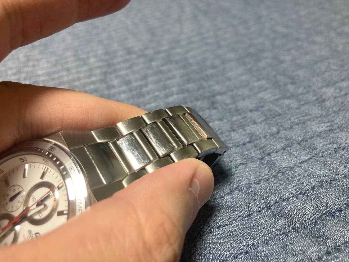 00s 카시오 에디피스 크로노 백판 쿼츠 시계 45mm 상품이미지4