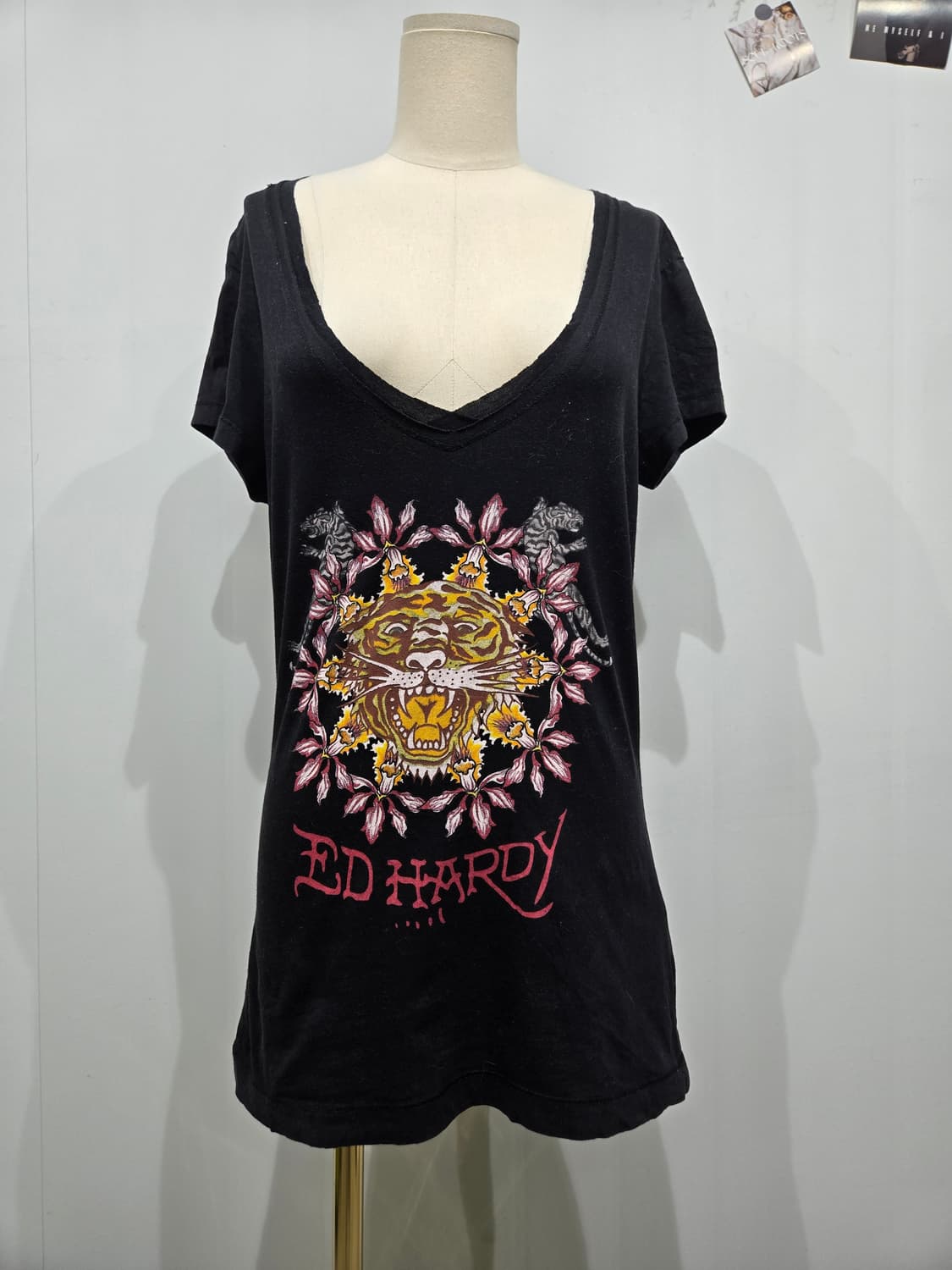에드하디 블랙 호랑이 프린팅 반팔 티셔츠 상품이미지1