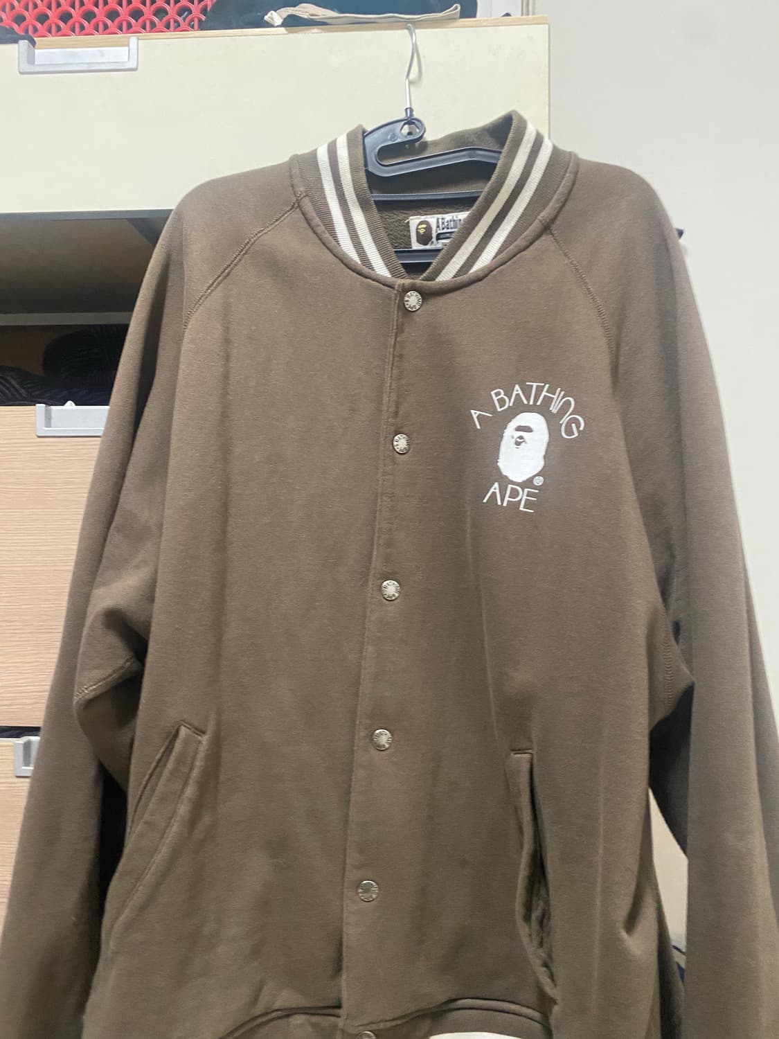 베이프 브라운 바시티 자켓 xxl 2xl 상품이미지3