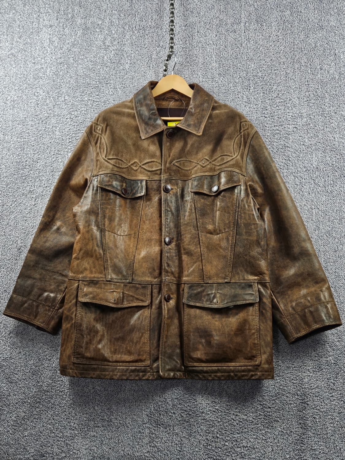 휴고보스 레더 사파리 웨스턴 카 코트 ( 48 ) / 11075 상품이미지1