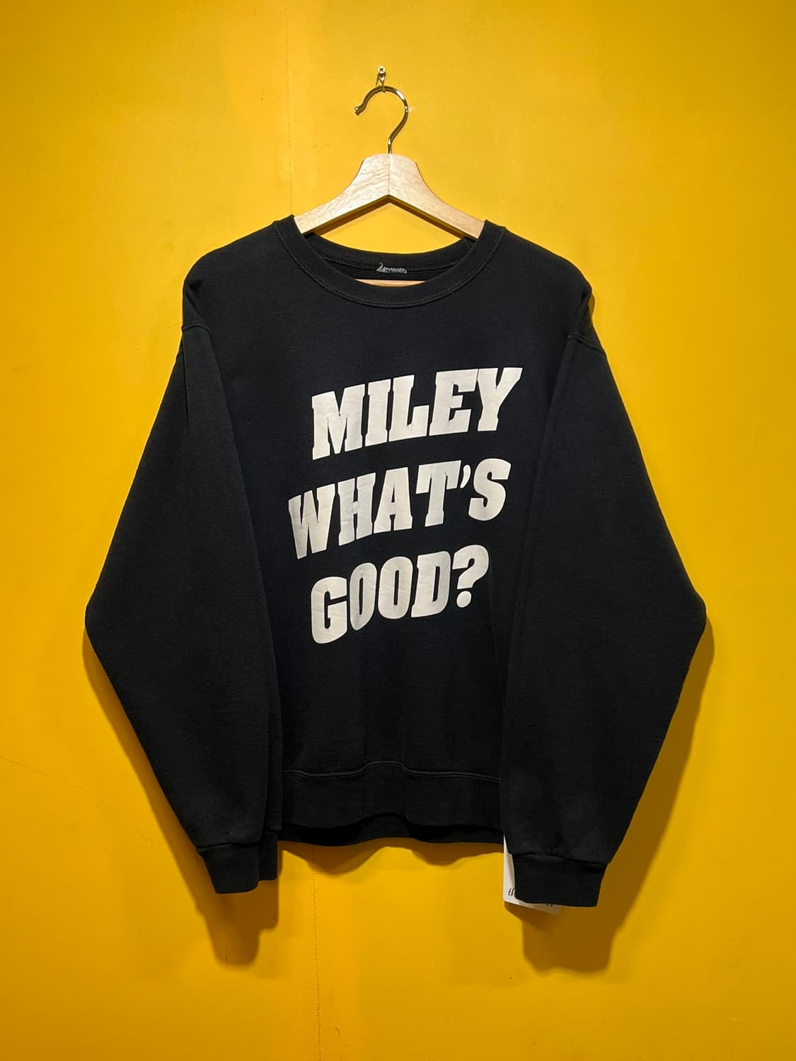 10s [L] 밈 커스텀 빈티지 맨투맨 MILEY WHATS GOOD 상품이미지1