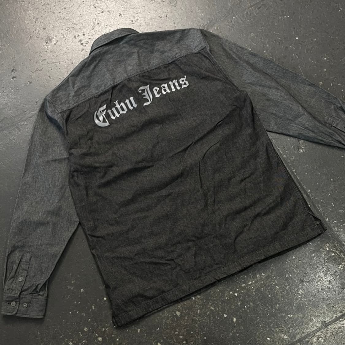 100 후부 올드스쿨 데님셔츠  상품이미지6