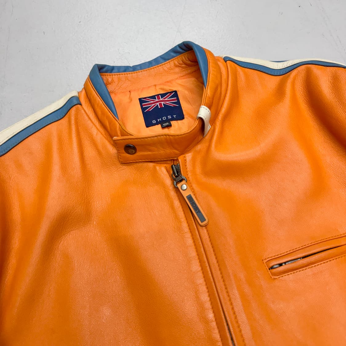 고스트 Y2K 바이커 리얼레더 램스킨 양가죽 자켓 상품이미지3