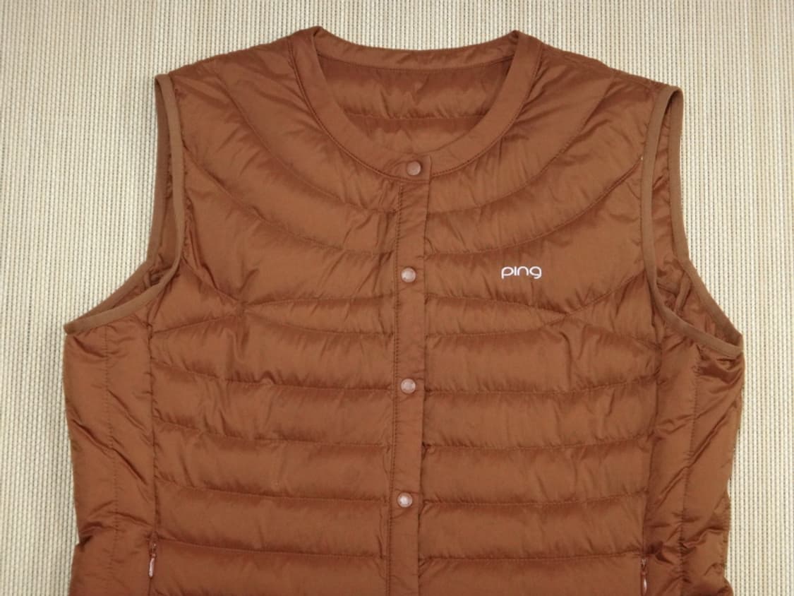 (100) 핑 헝가리 구스 경량 다운 내피 베스트 여성 상품이미지3