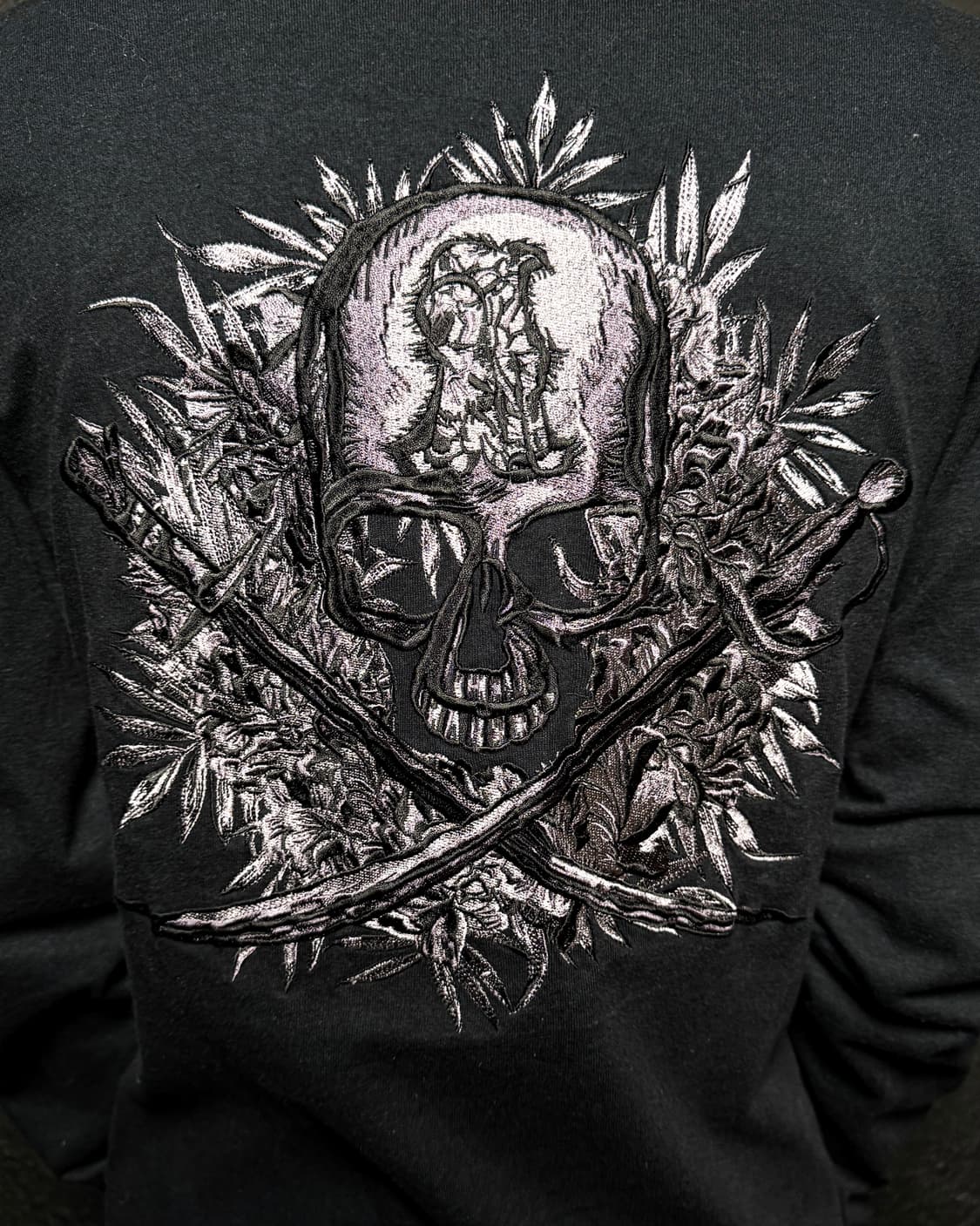 ABORDAGE – Skull V-Neck Long Sleeve  상품이미지6