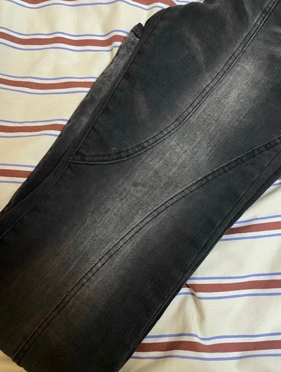 카시코 로우라이즈 부츠컷 흑청 데님 사이즈2 상품이미지5