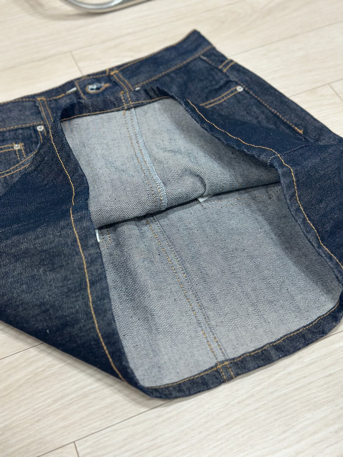 [ouie] 우이 데님 생지 미니스커트 상품이미지3