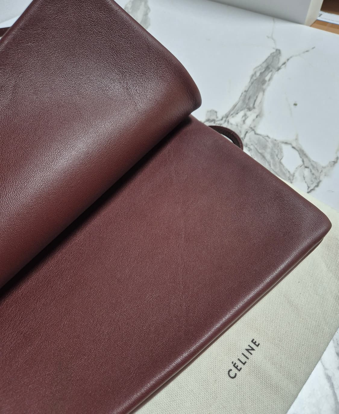 (정품) 셀린느 트리오백 스몰 버건디 크로스백 상품이미지8