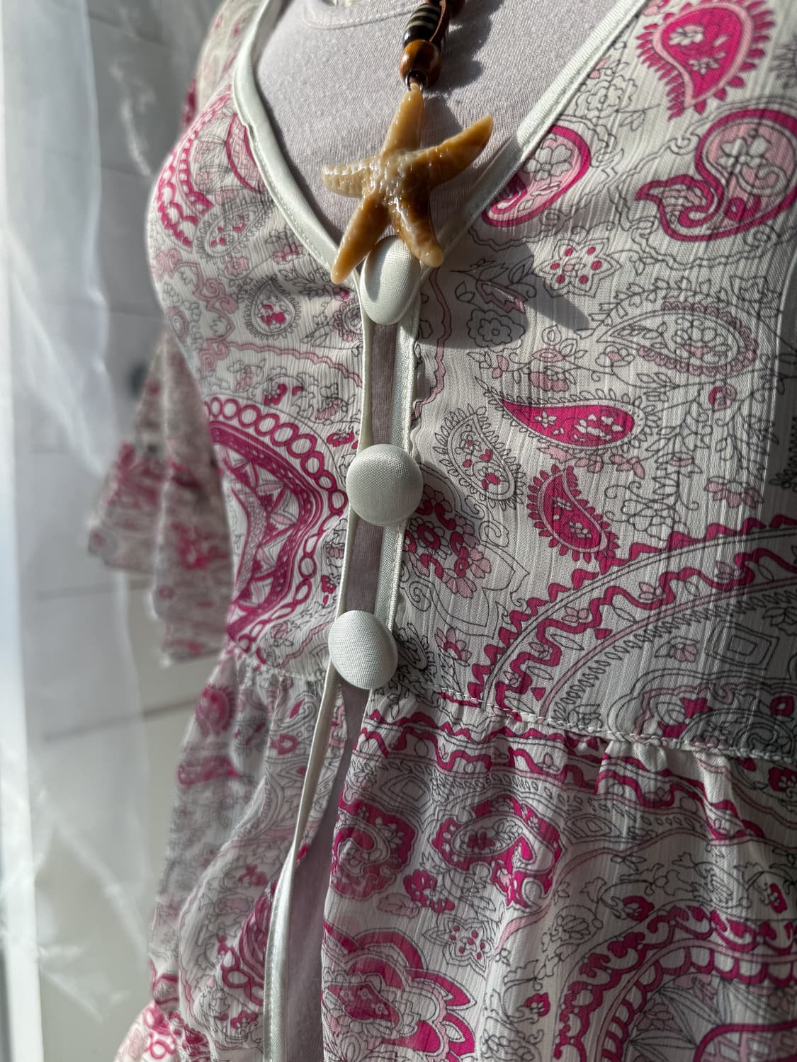 AXES FEMME  Pink Paisley Blouse 0399 상품이미지4