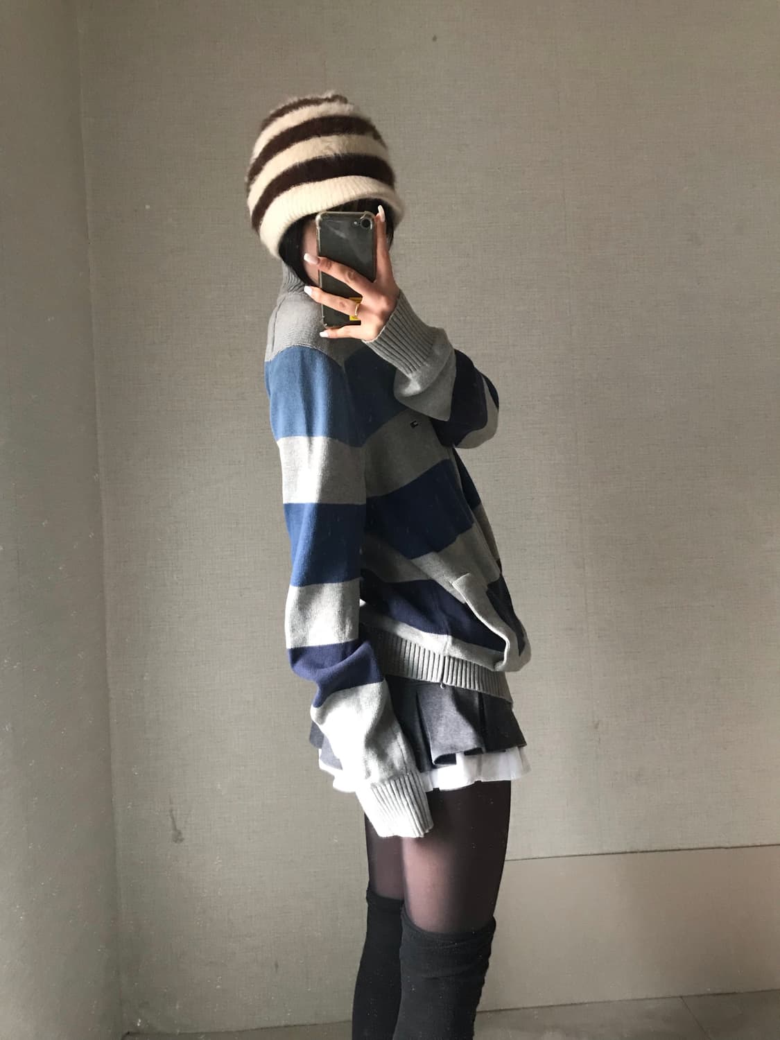 타미힐피거 스트라이프 니트집업 상품이미지5