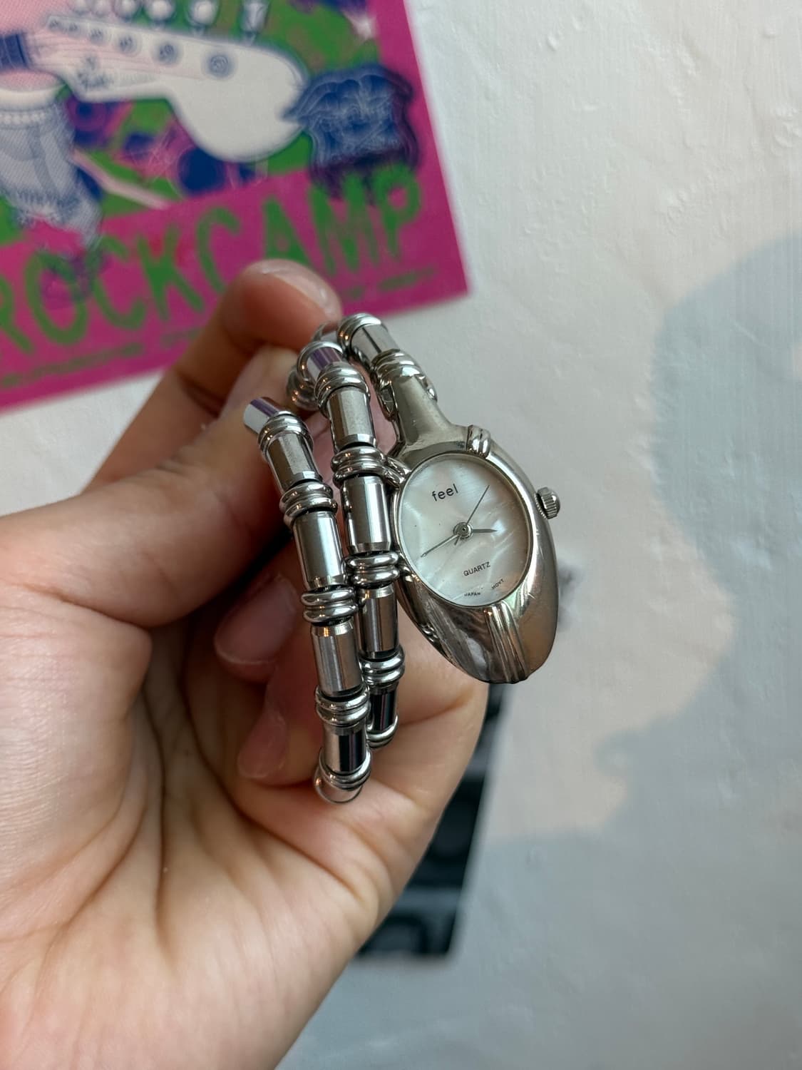 90's Hong Kong Snake Bangle 시계 상품이미지3