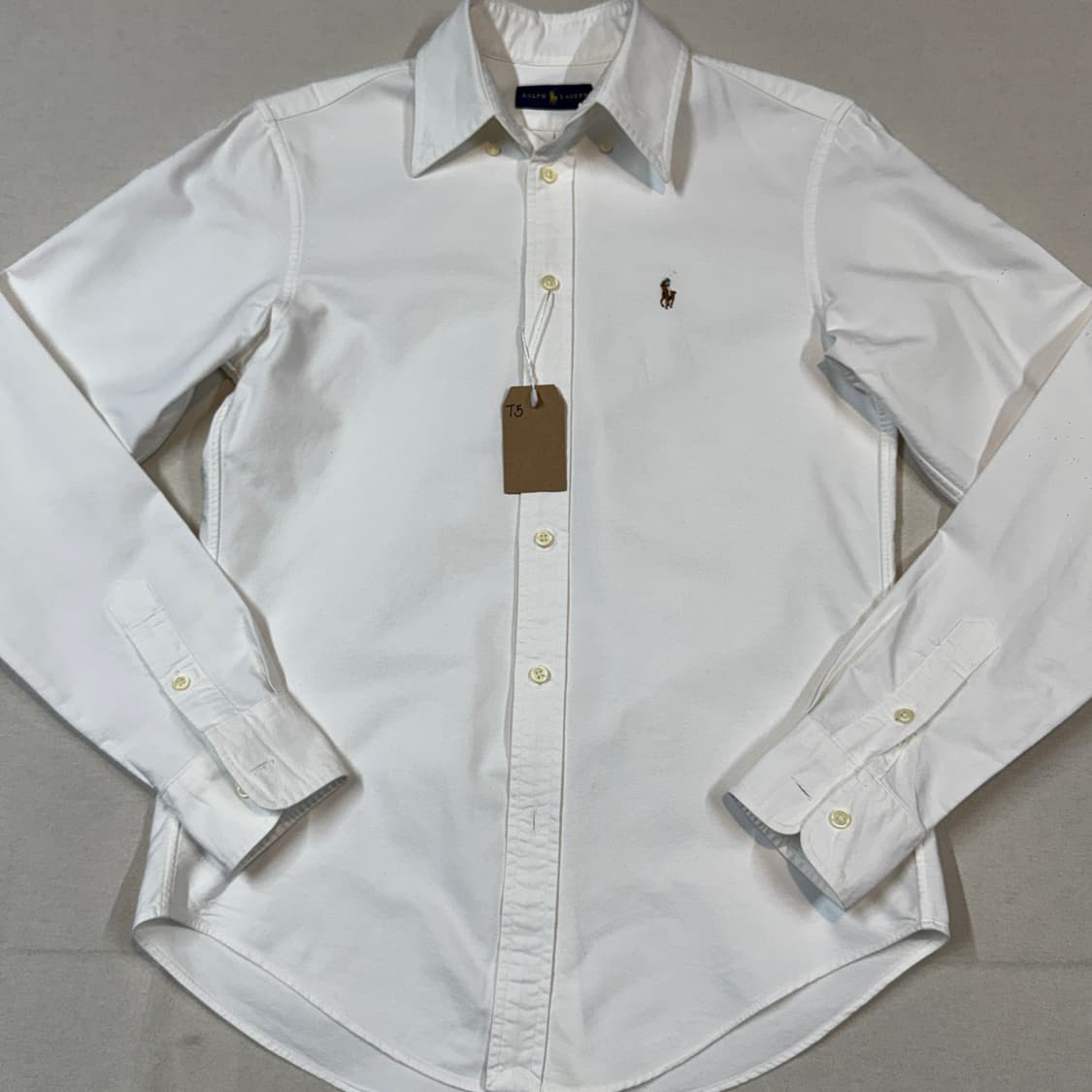 XS) 폴로 랄프로렌 클래식 화이트 옥스포드 셔츠 T5 상품이미지2