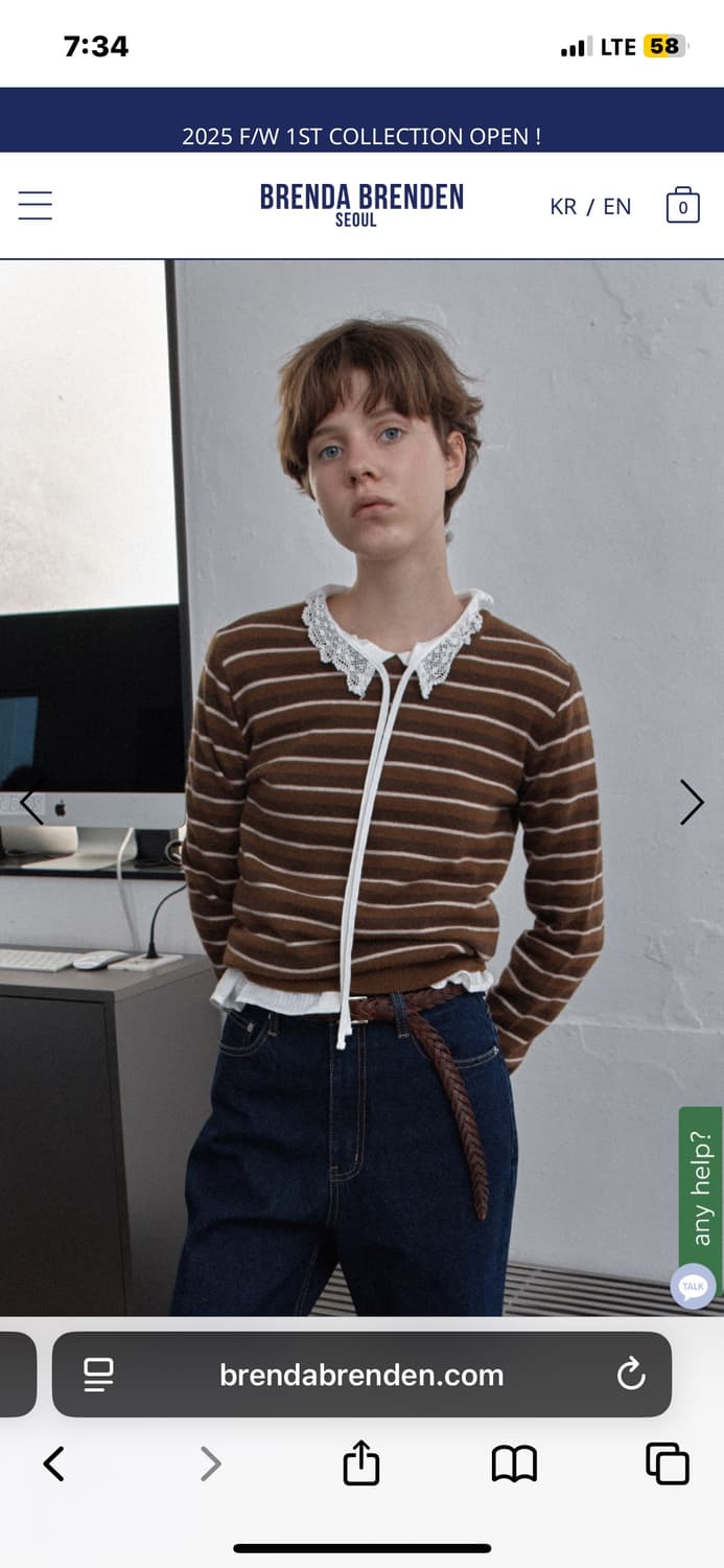 브렌다브랜든 울 니트 새상품 상품이미지3