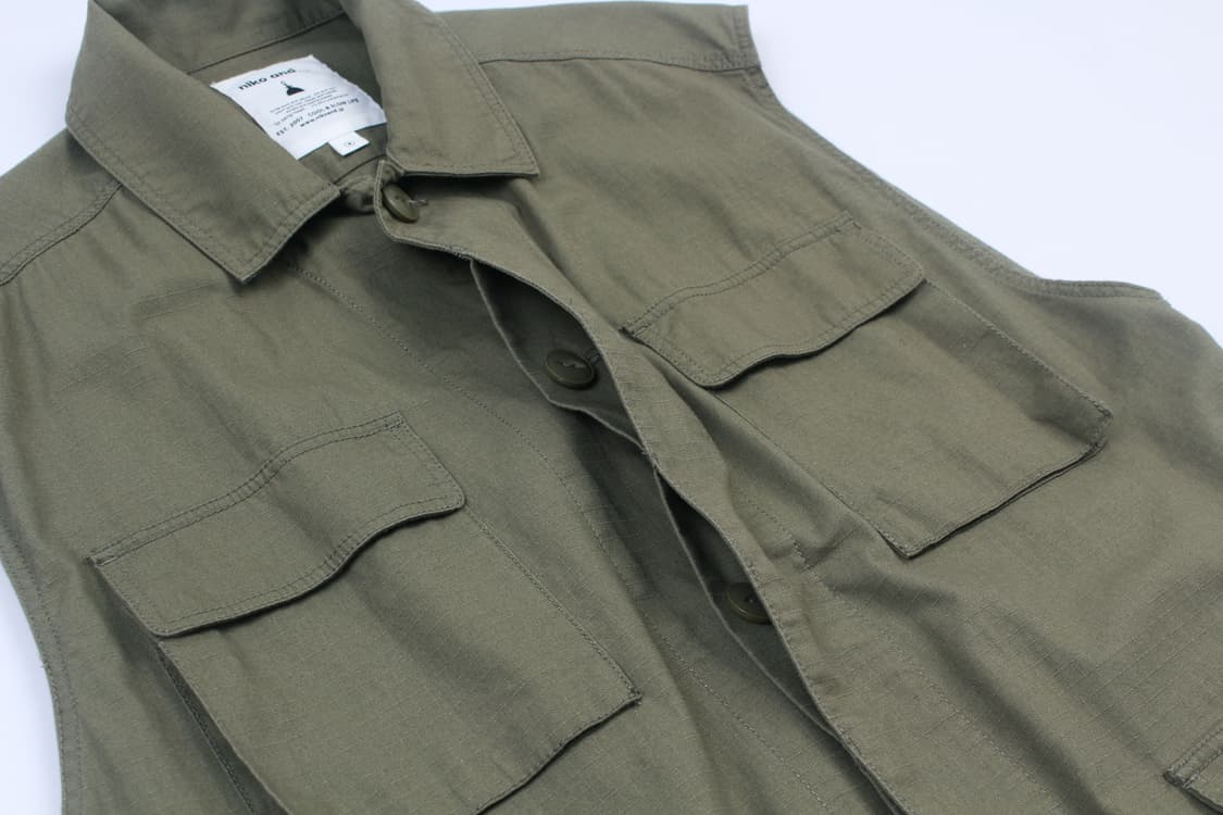 NIKO AND... Military Fatigue Vest 상품이미지4