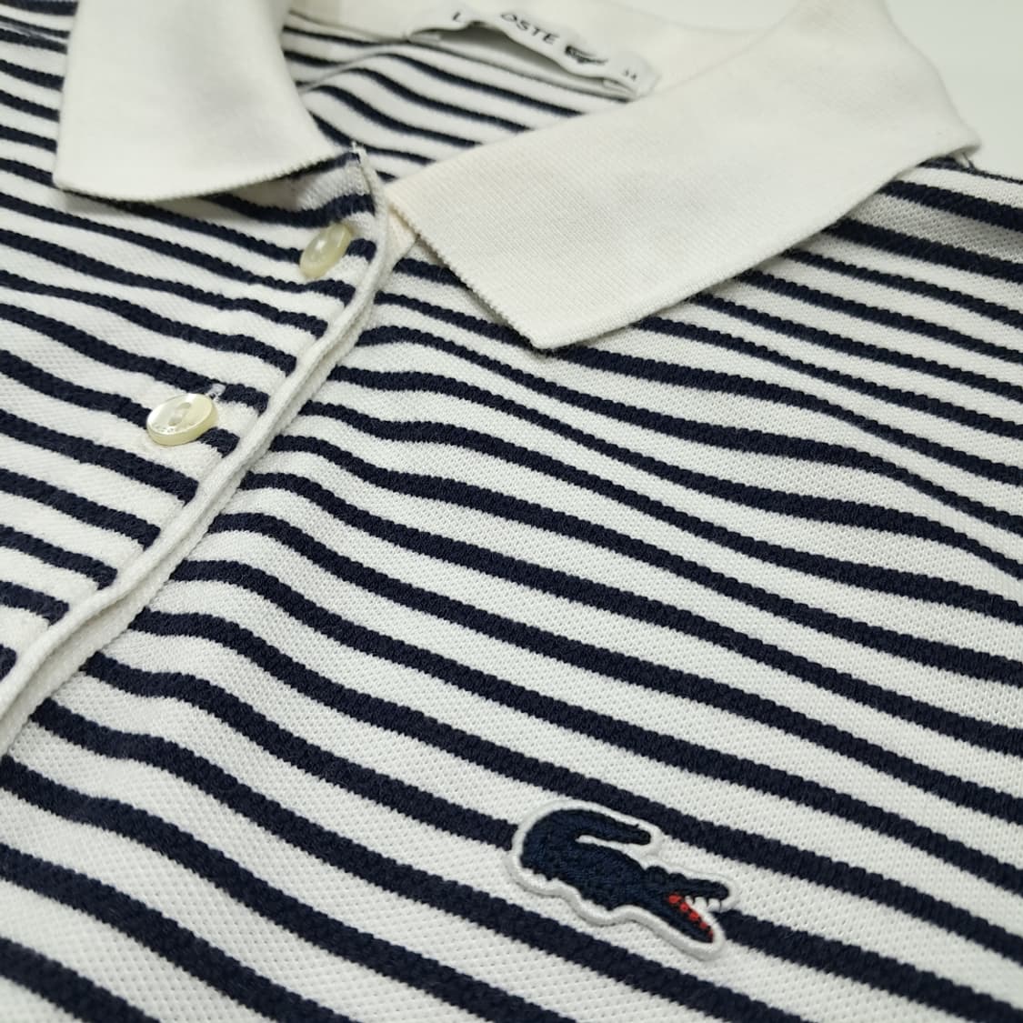 CK059 S 라코스테 코튼 스트라이프 네이비 원피스 상품이미지4