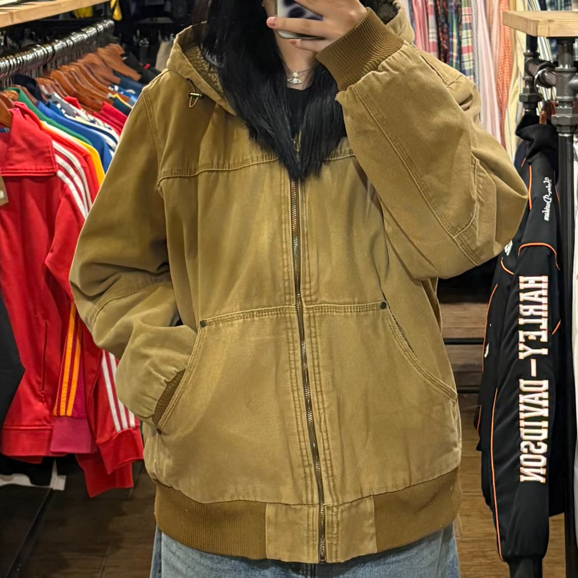 [HI] G.H.BASS 클래식 코튼 트러커 워크자켓 브라운 상품이미지1