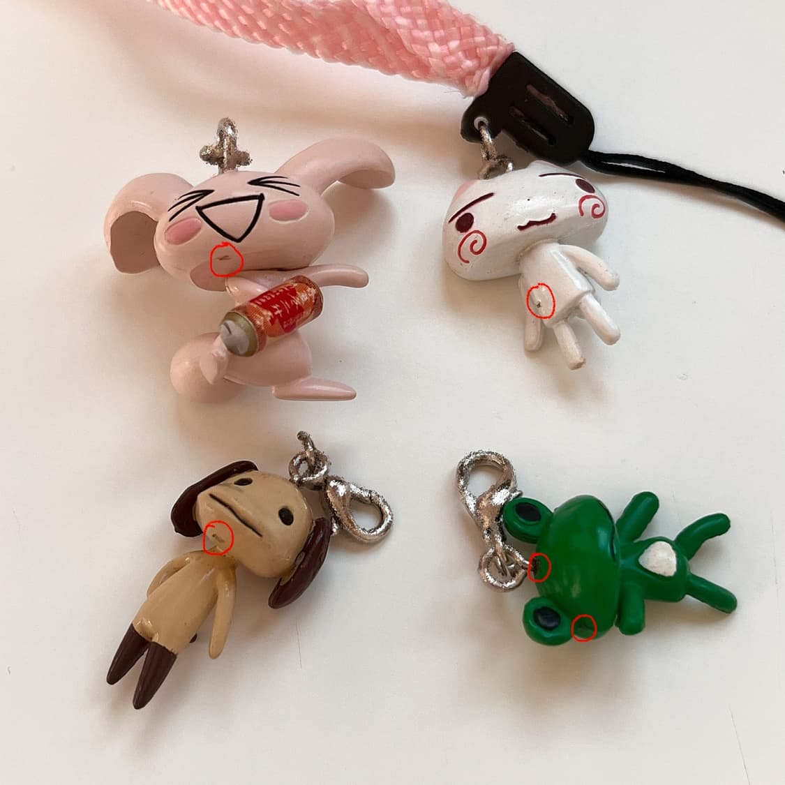 일본 고전 도코데모잇쇼 스트랩 피규어 키링 토로 쥰 리키 피에르 상품이미지4