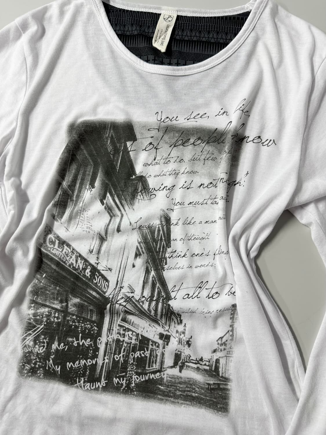 펑크 그래픽 롱슬리브 티 상품이미지7