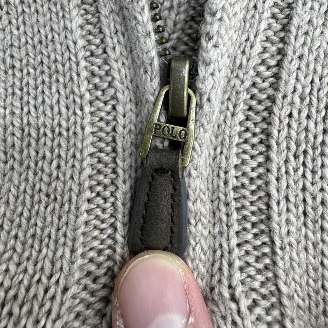 폴로 반집업 니트 상품이미지4