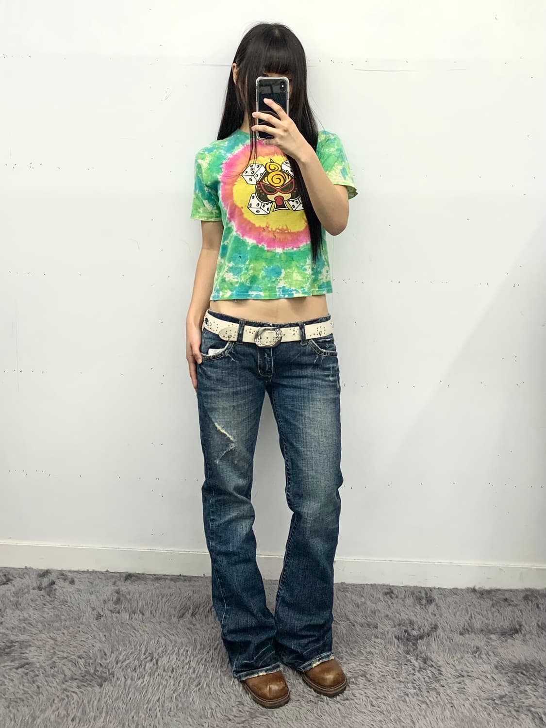 히스테릭글래머 타이다이 크롭 티셔츠 상품이미지2