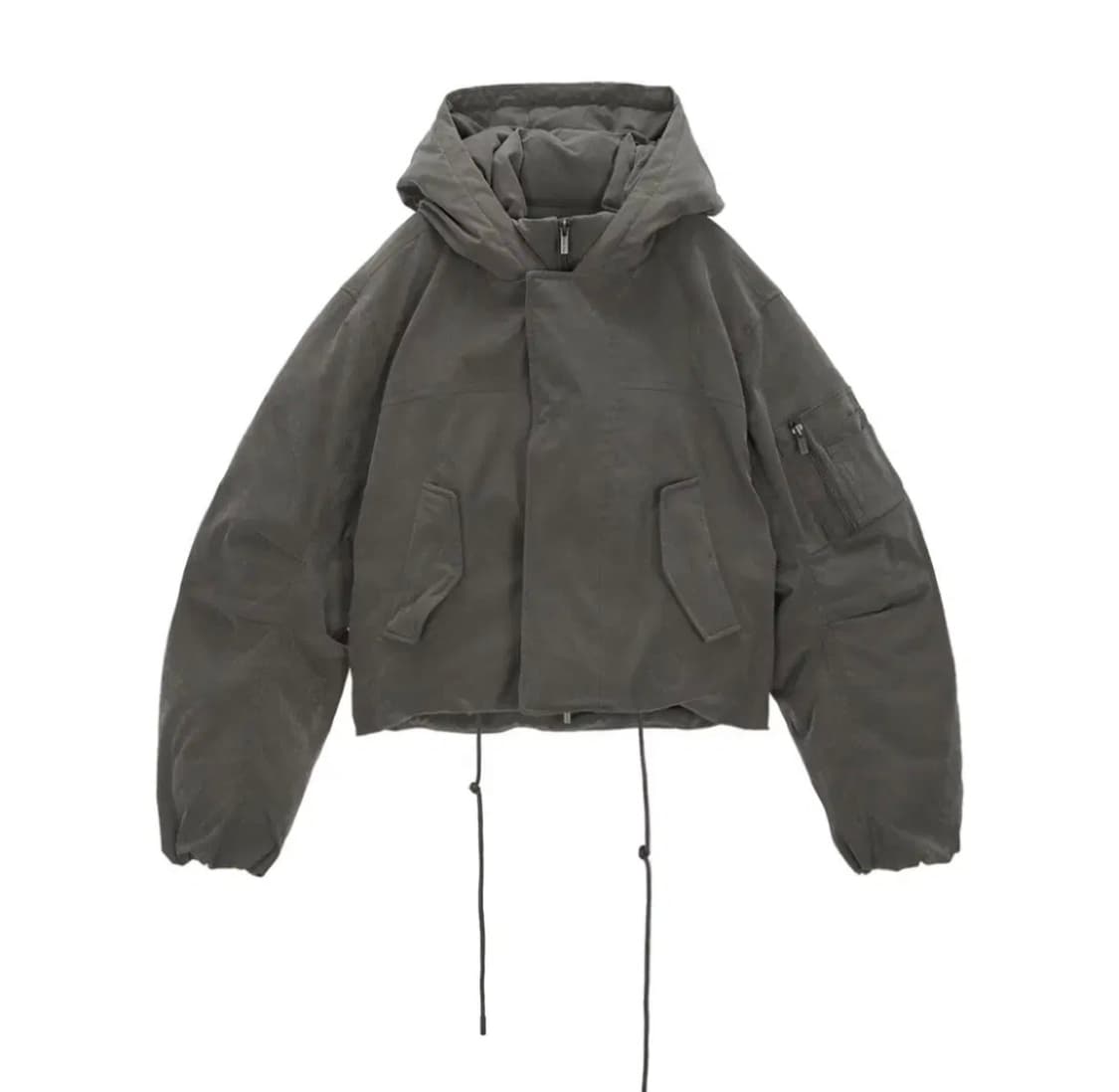 Matinkim LAYERED HOODY BOMBER br 상품이미지3