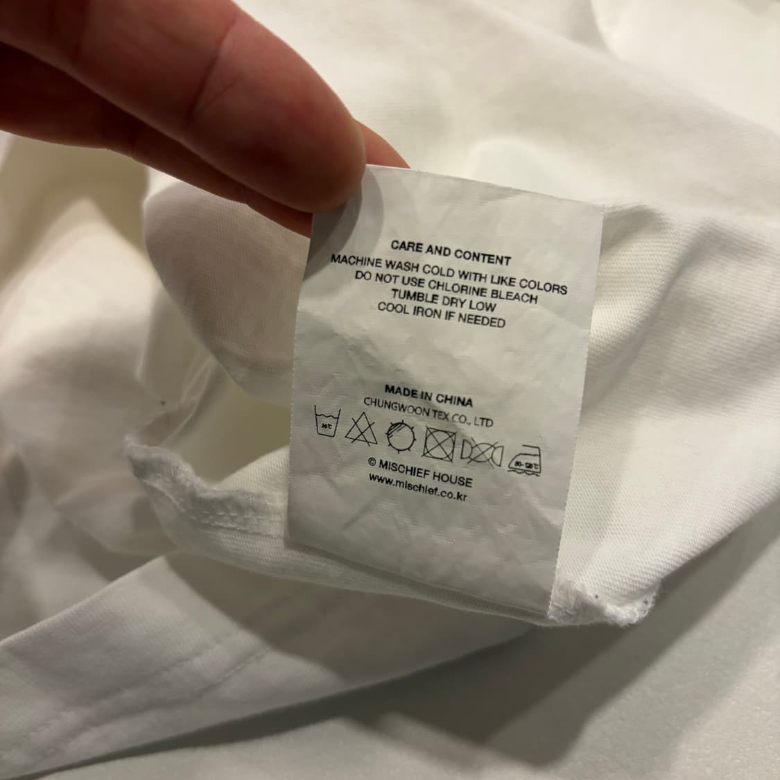[M] 미스치프 MSCHF 로고 반팔티 화이트 B755 상품이미지7