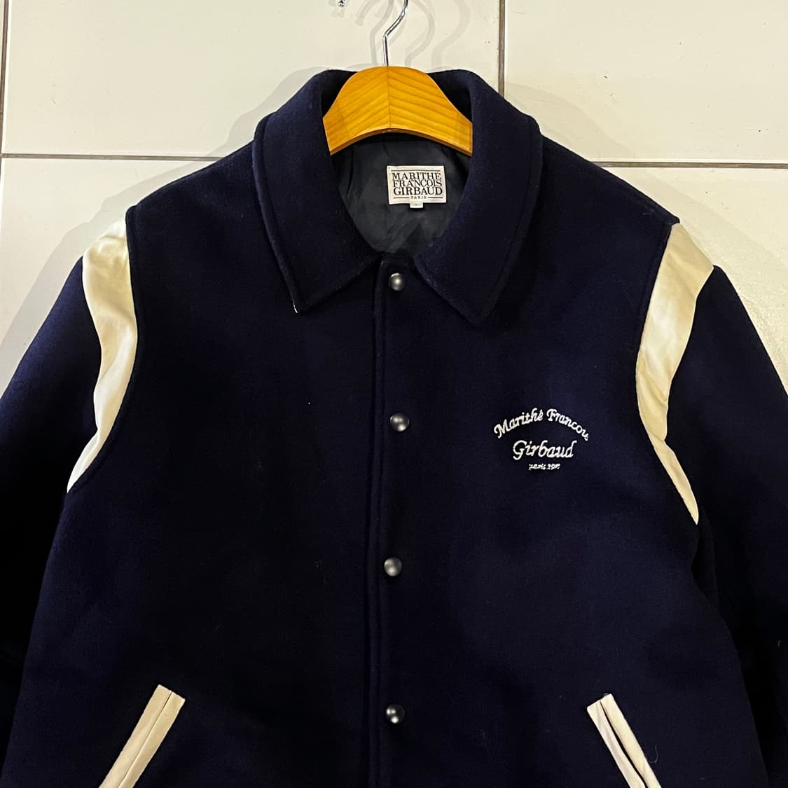 마리떼 프랑소와 저버 네이비 울 바시티 자켓 상품이미지2