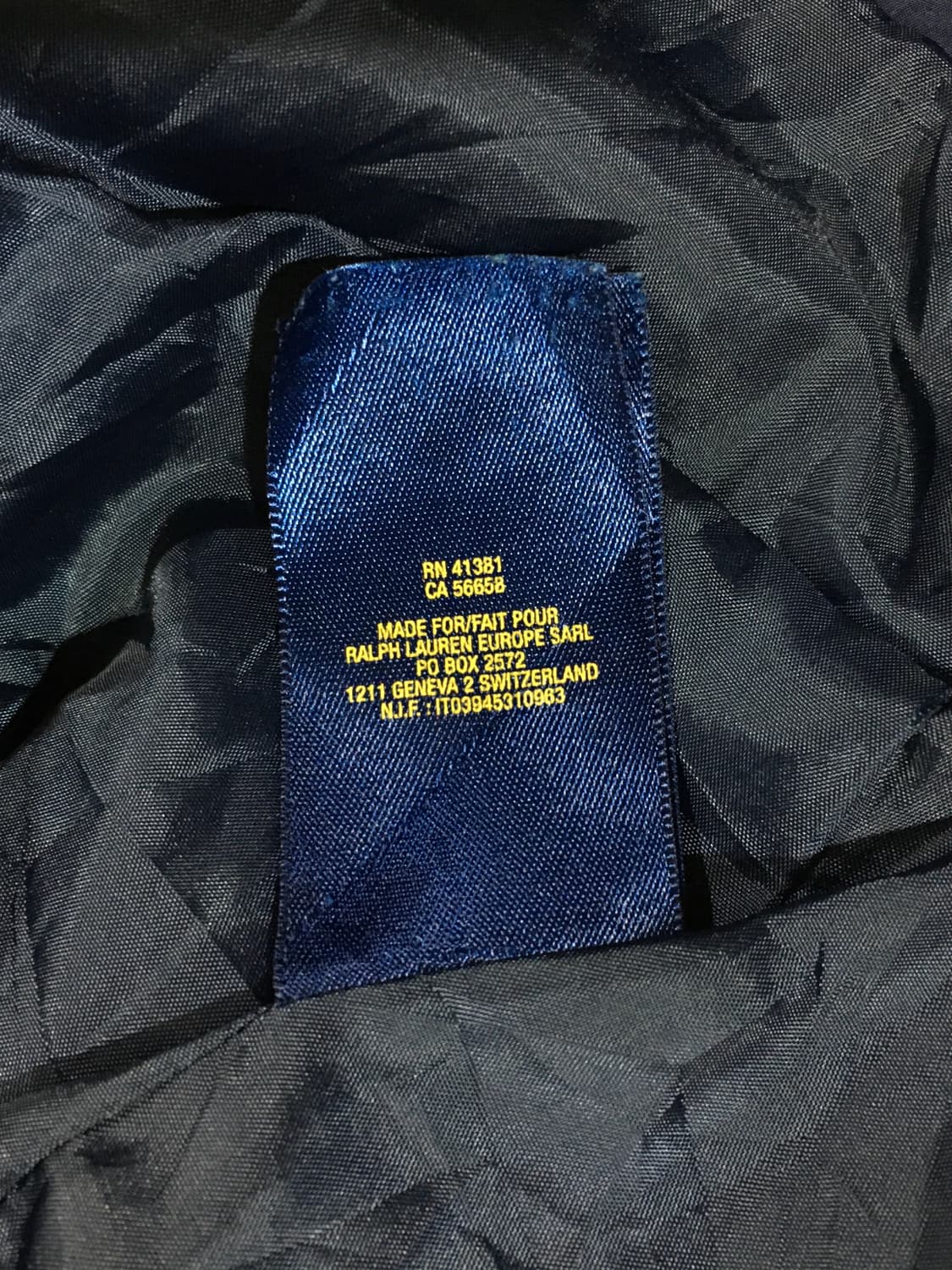 폴로 랄프로렌 네이비 퀼팅 자켓 상품이미지5