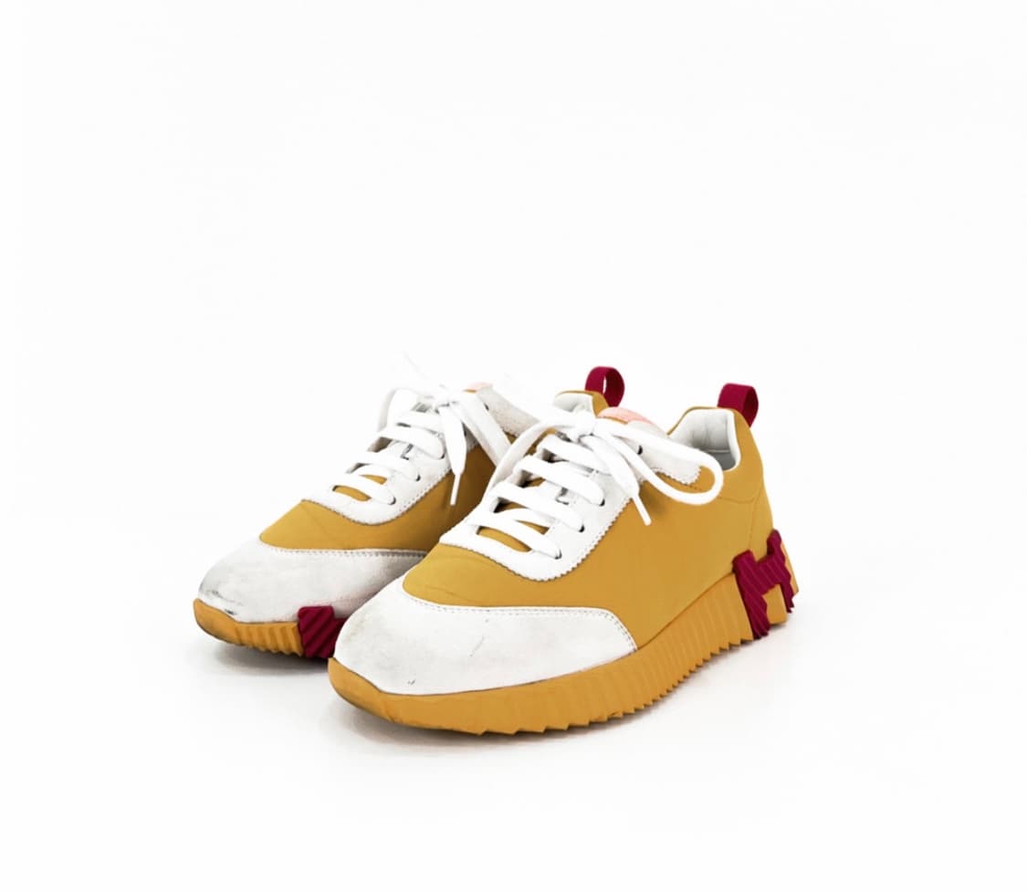 [37] Hermes 에르메스 22fw 여성 바운싱 스니커즈 머스타드 상품이미지1