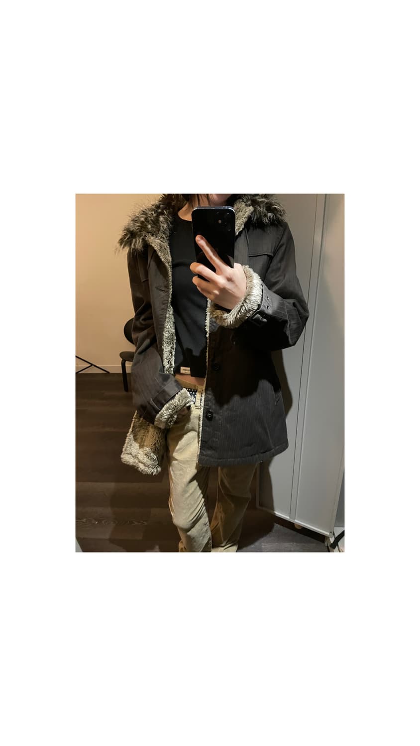  vtg fur jacket 상품이미지3