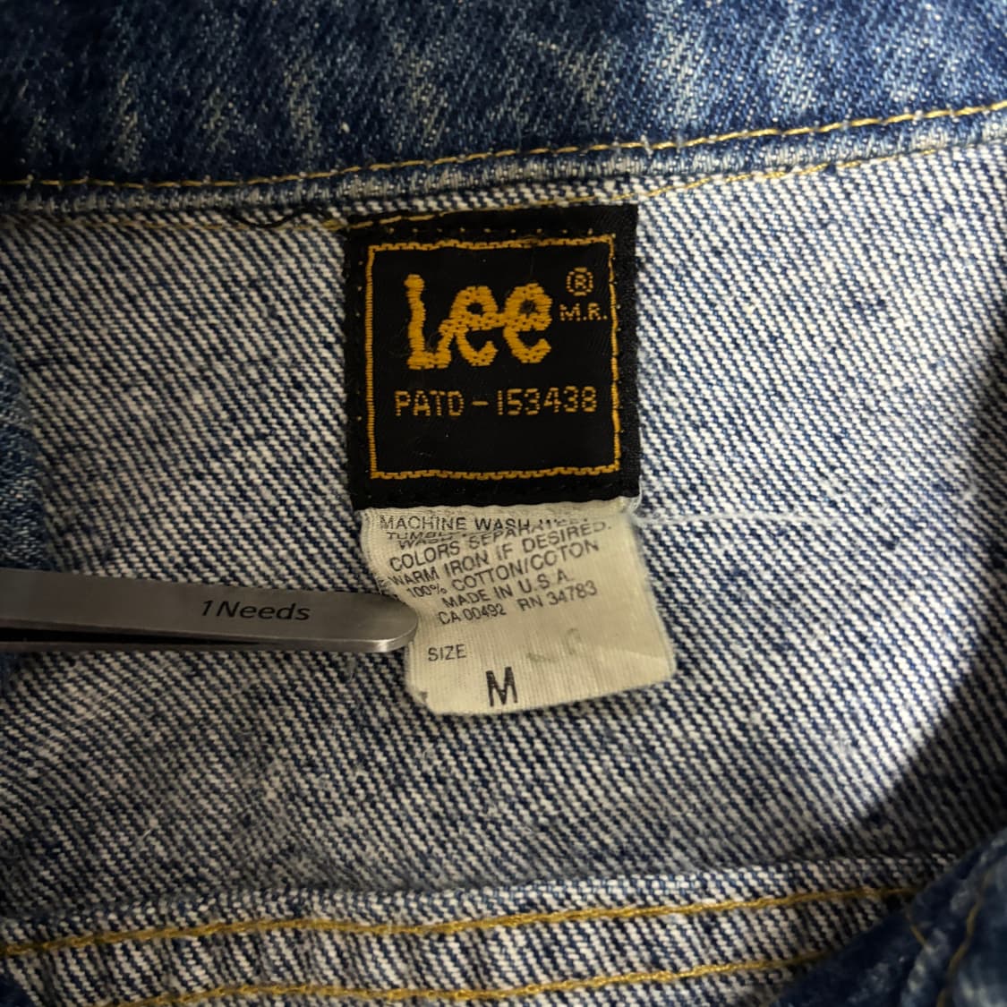 80s Lee 101j 데님자켓 M 상품이미지4