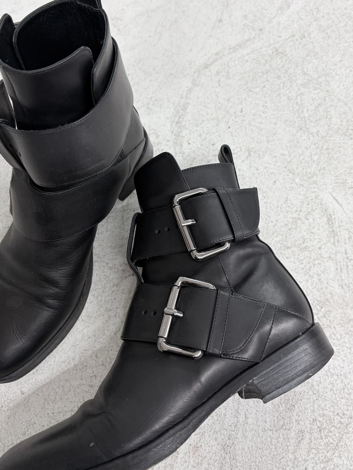 피에르 하디 더블 벨티드 레더 부츠 상품이미지3