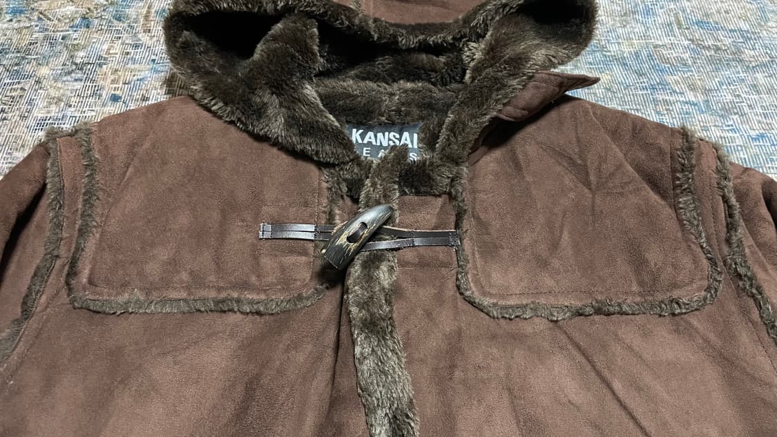 JPN 90s~00s 일본 빈티지 간사이 야마모토 진스 브라운 퍼 무스탕 상품이미지6