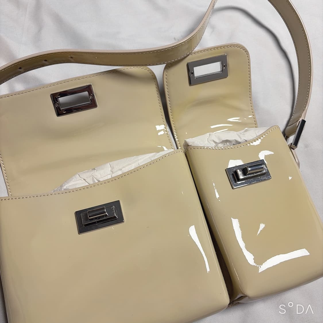 바이파 에나멜 빌리백 크로스백 상품이미지7