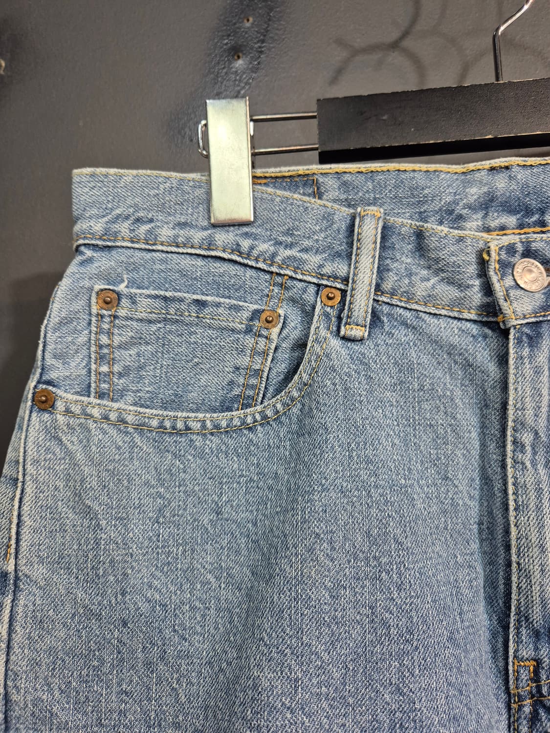 리바이스 505 데님 반바지 W32 L 상품이미지3