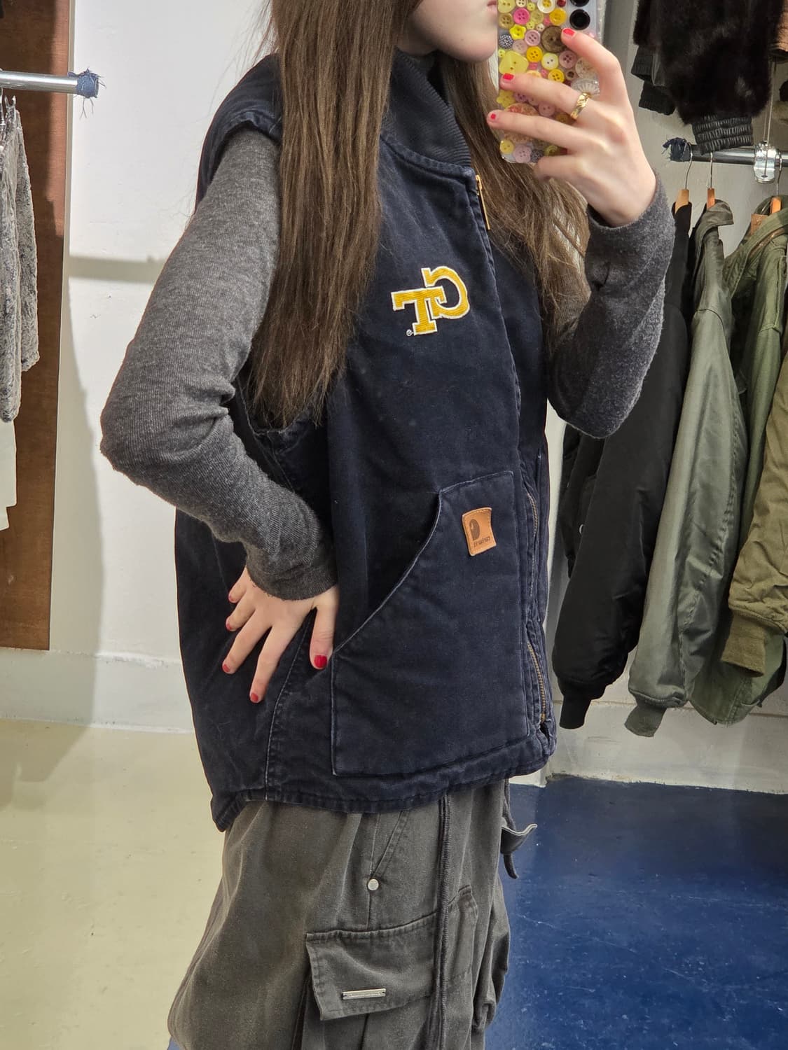 Carhartt 칼하트 워크 베스트 자켓 상품이미지3