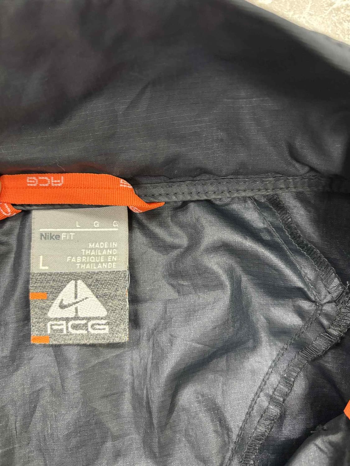 00s 나이키 acg 고프코어 올드스쿨 블랙 윈드브레이커 자켓 바람막이  상품이미지4