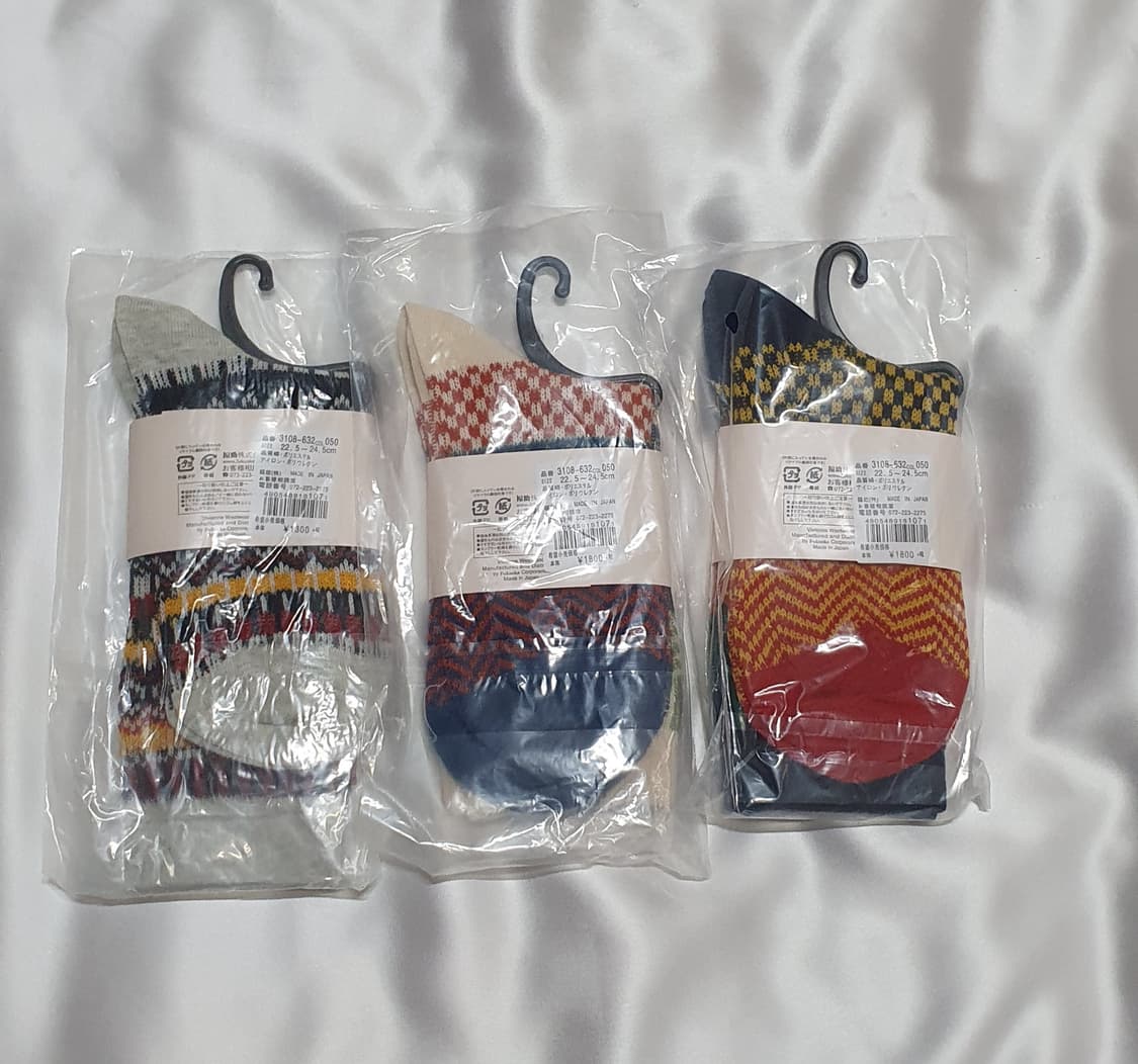 블루 그레이 그린 레드 크림베이지 에스닉 체크 비비안웨스트우드 양말  상품이미지2