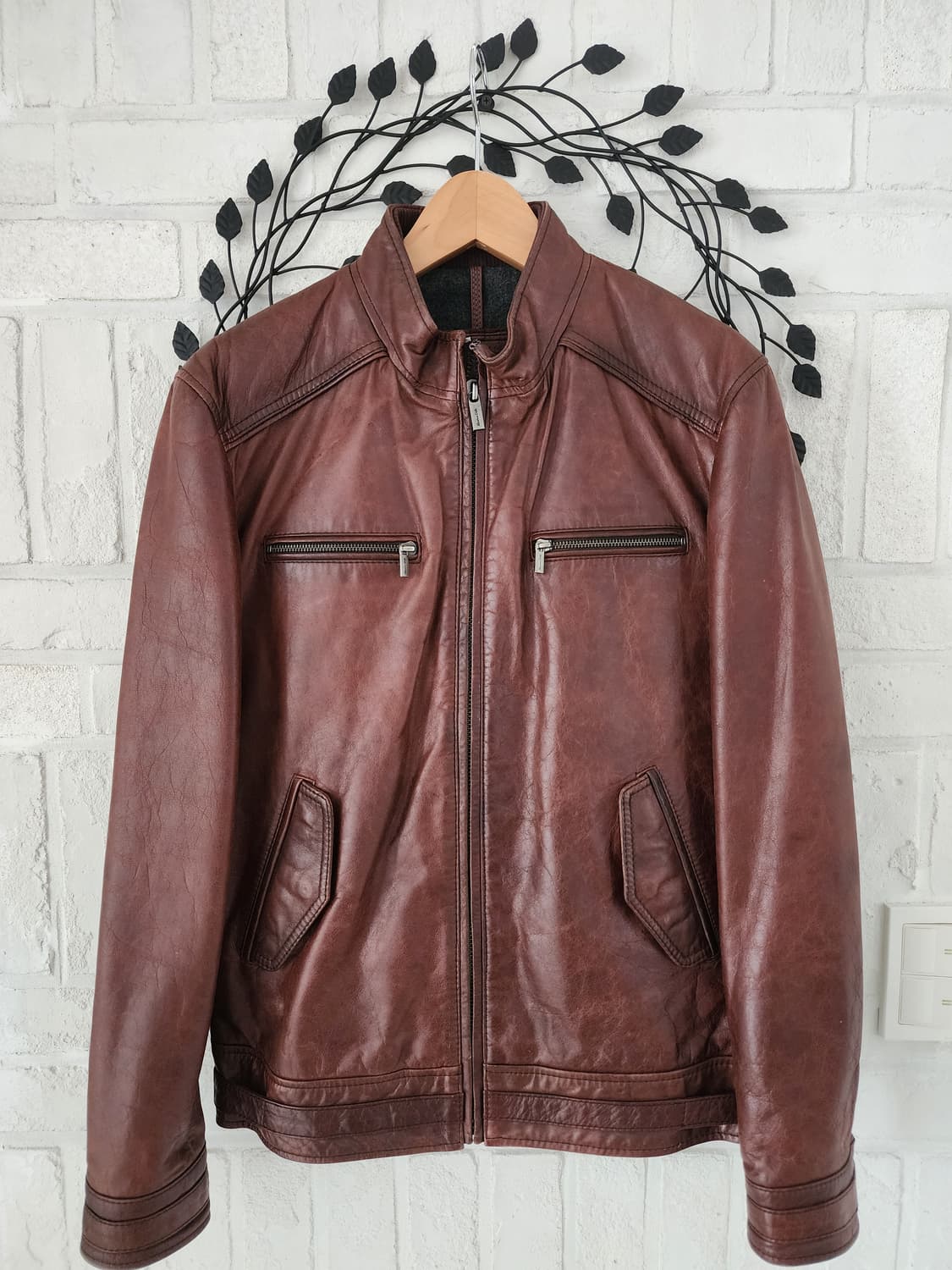 마시모두띠 가죽 점퍼 상품이미지1