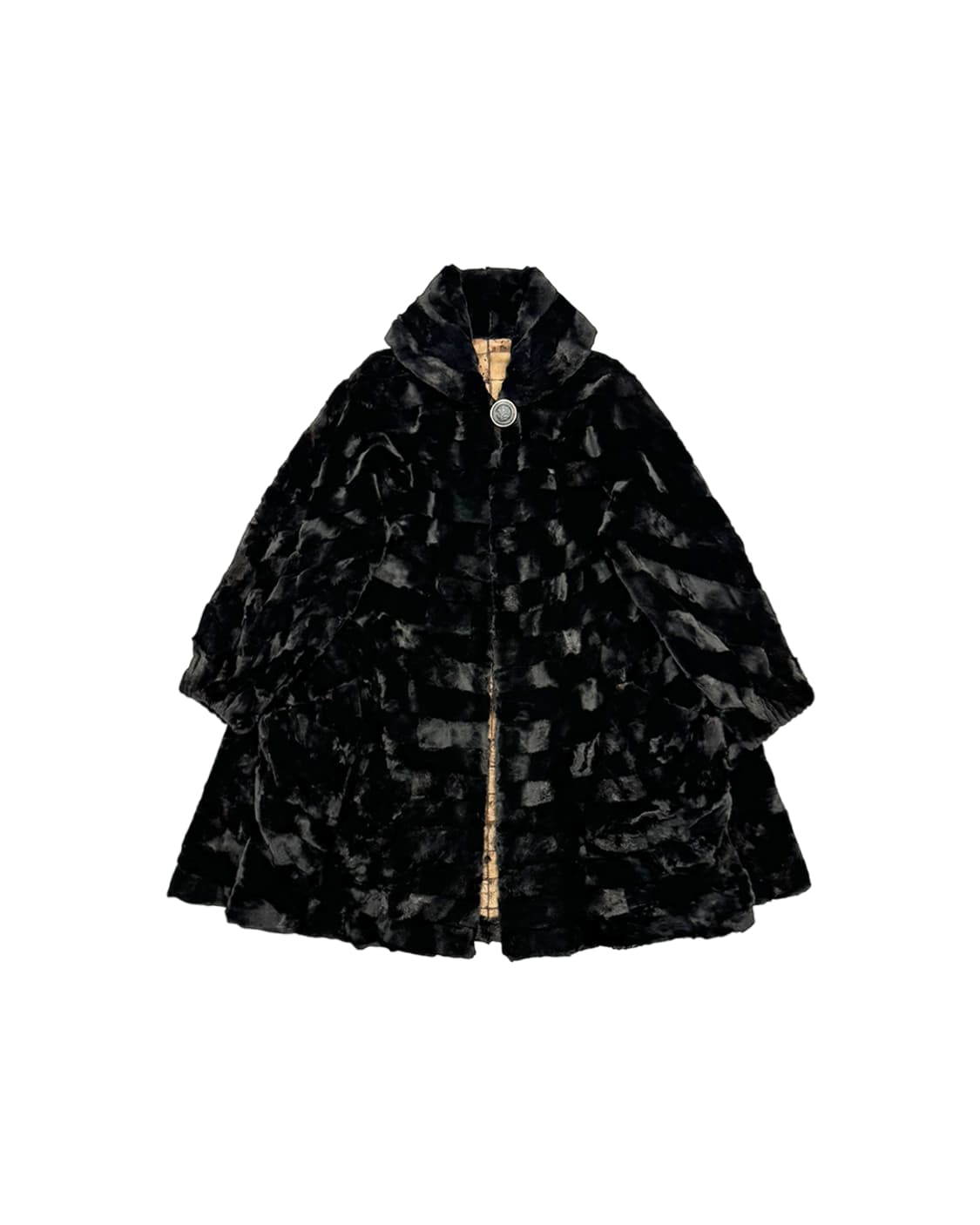 펜디 90AW 오닉스 패치워크 라이닝 퍼 코트 상품이미지6