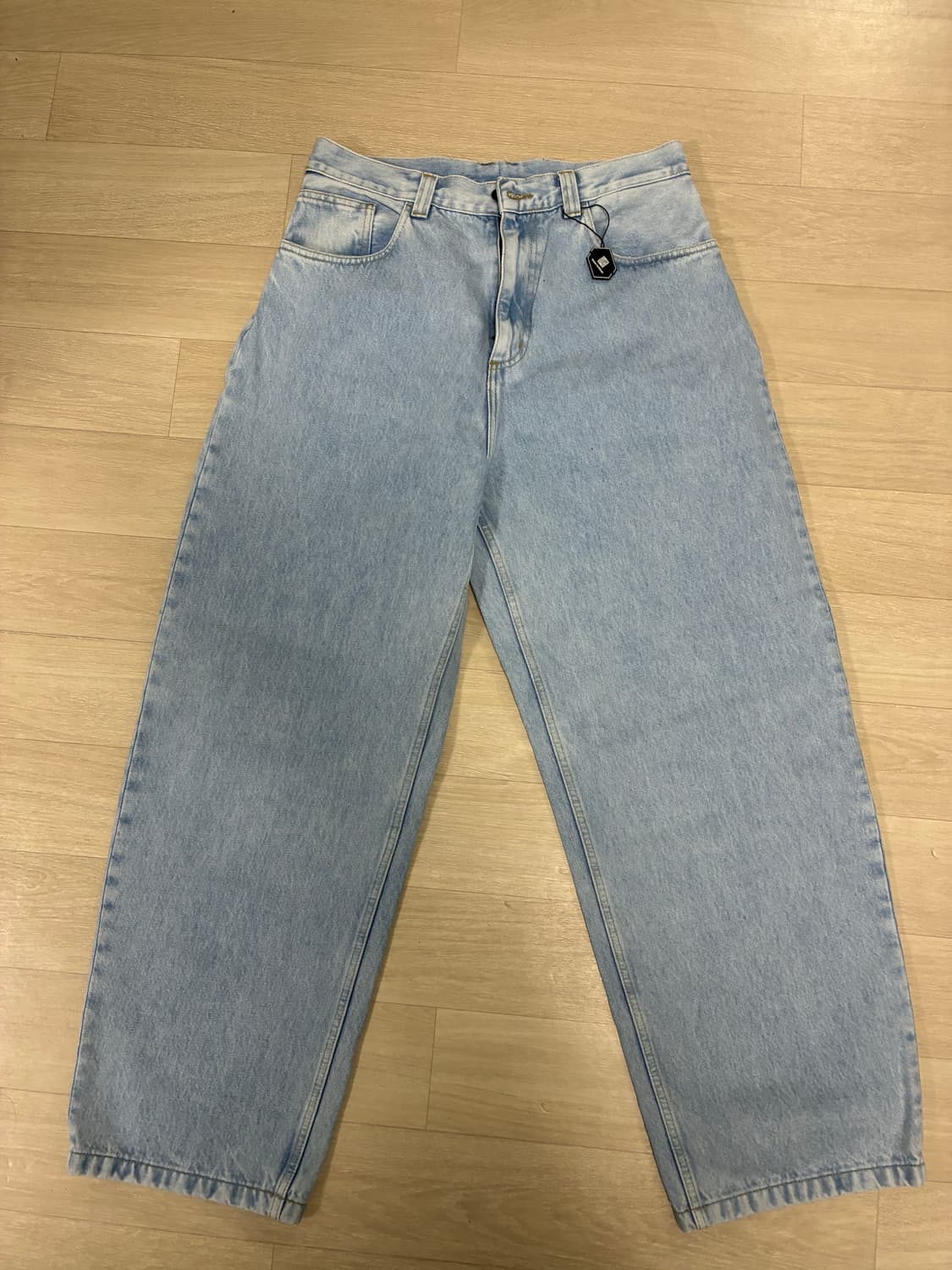 칼하트 WIP 브랜돈 팬츠 블루 헤비 스톤 블리치드 판매 상품이미지2