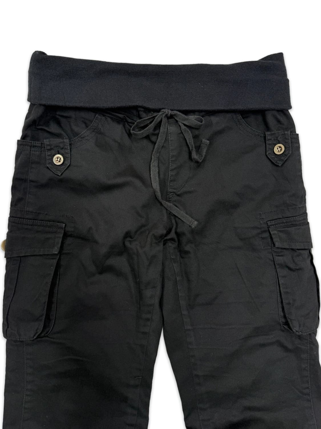 빈티지 00‘s 포켓 디테일 블랙 카고 팬츠 상품이미지2