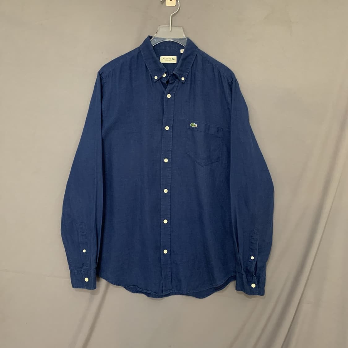 L 라코스테 레귤러핏 린넨 가먼트워싱 셔츠 남방 상품이미지2