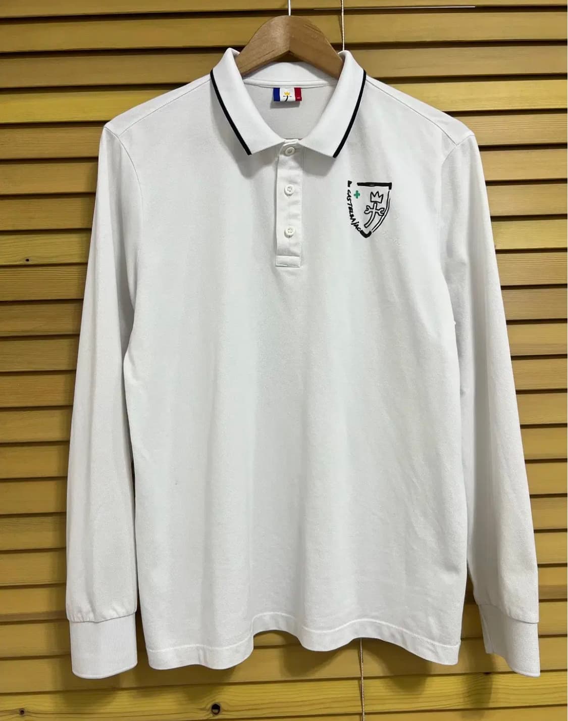 까스텔바작 남성 화이트 골프카라긴팔티셔츠 상품이미지2