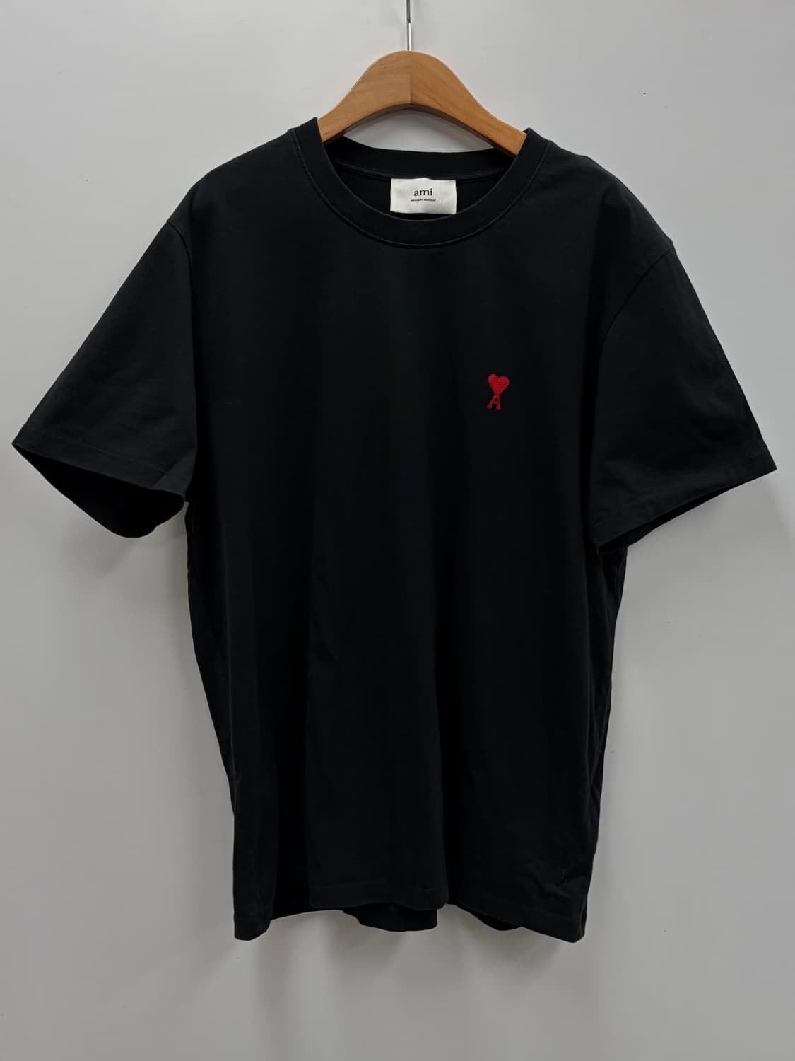 아미 스몰로고 블랙 반팔티 XL 상품이미지1