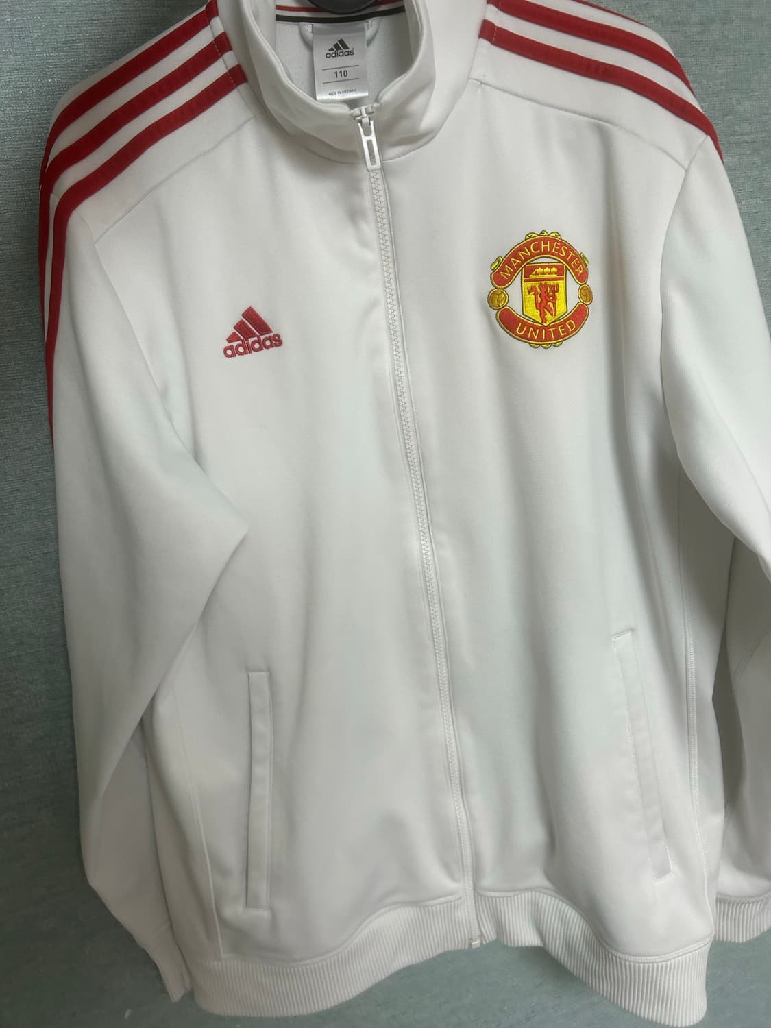 맨유 트랙탑 져지 흰빨 화이트105~110 희귀매물 팝니다 상품이미지4