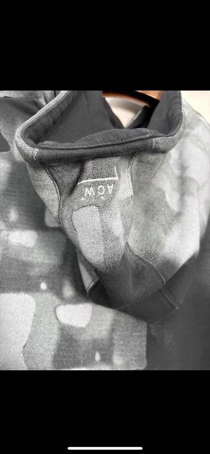 어콜드월 블랙 브러시 스트로크 후드티 H1719 상품이미지6