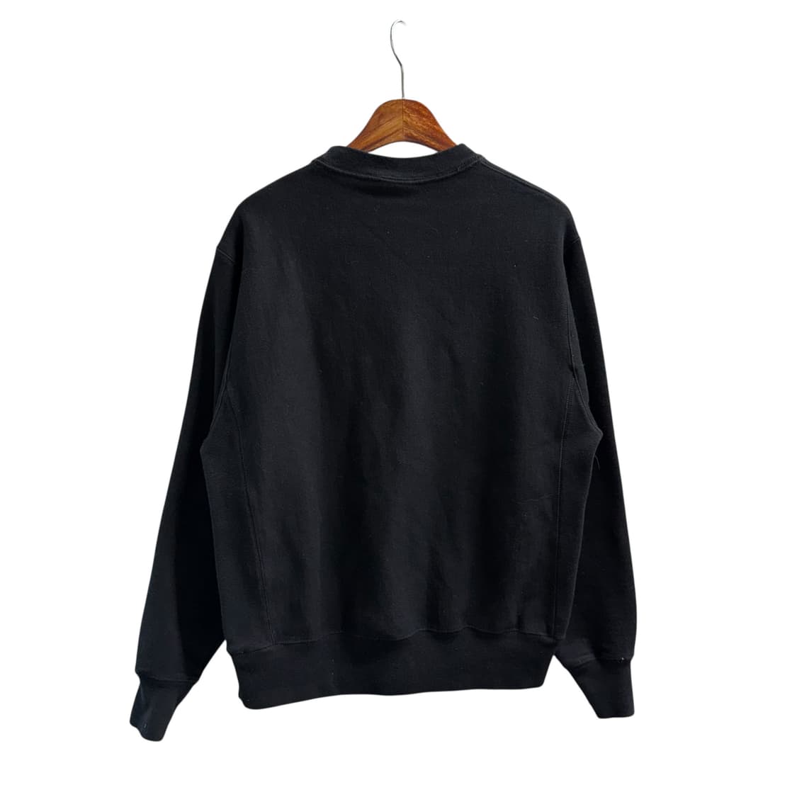 [M] 챔피온 리버스위브 블랙 맨투맨 상품이미지4